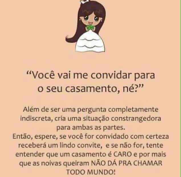 Pessoas que acham que vão ser convidadas - 1