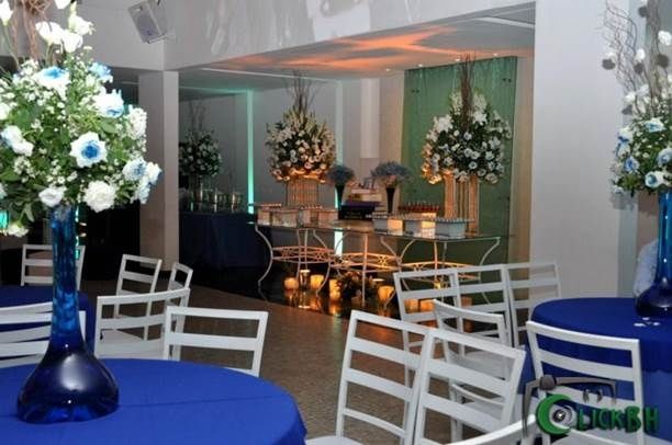 Decoração azul