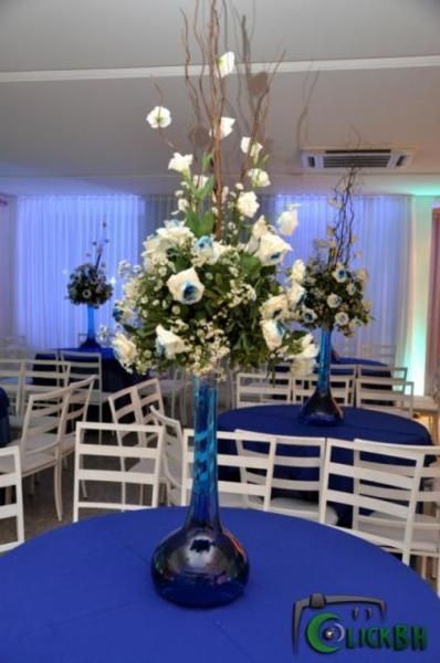 Decoração azul