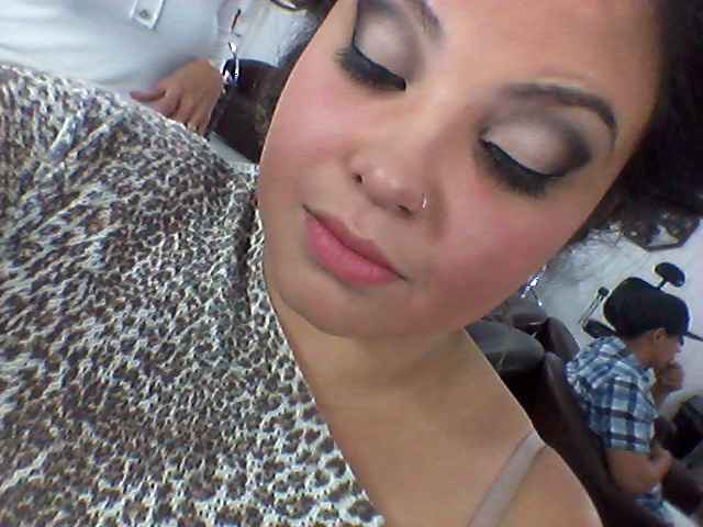 Teste do penteado e maquiagem - 3