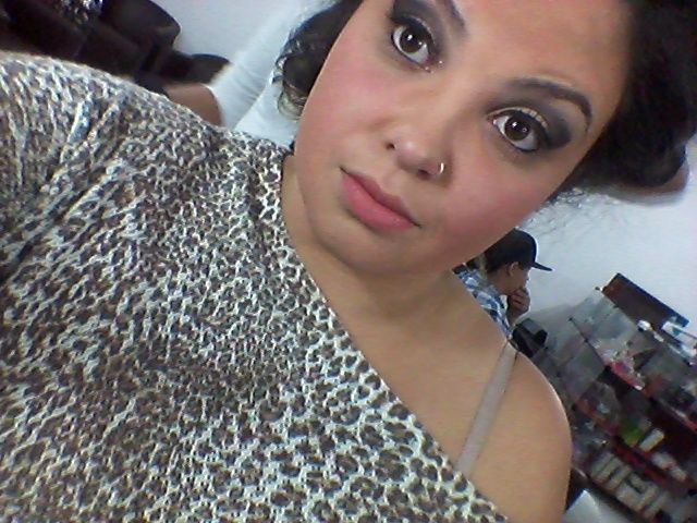 Teste do penteado e maquiagem - 5
