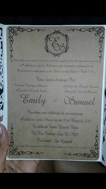  Meu convite ficou pronto!!! #vem Ver !! ❤😍 - 3