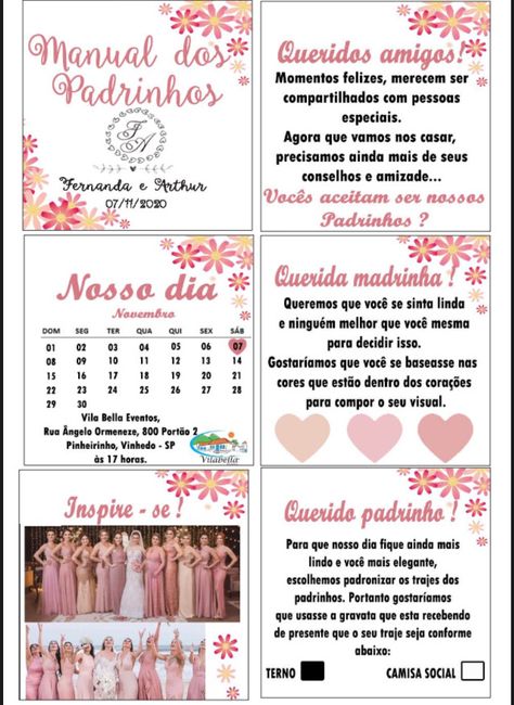 Manual de madrinhas/demoiselles/padrinhos 2