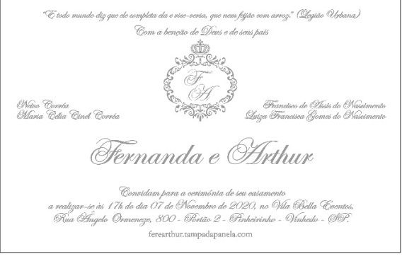 💌 Quem convida no seu convite de casamento? - 1