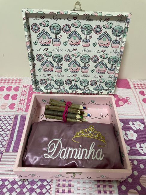 Caixa da daminha e das deimoselles ficaram prontas 🥰 2