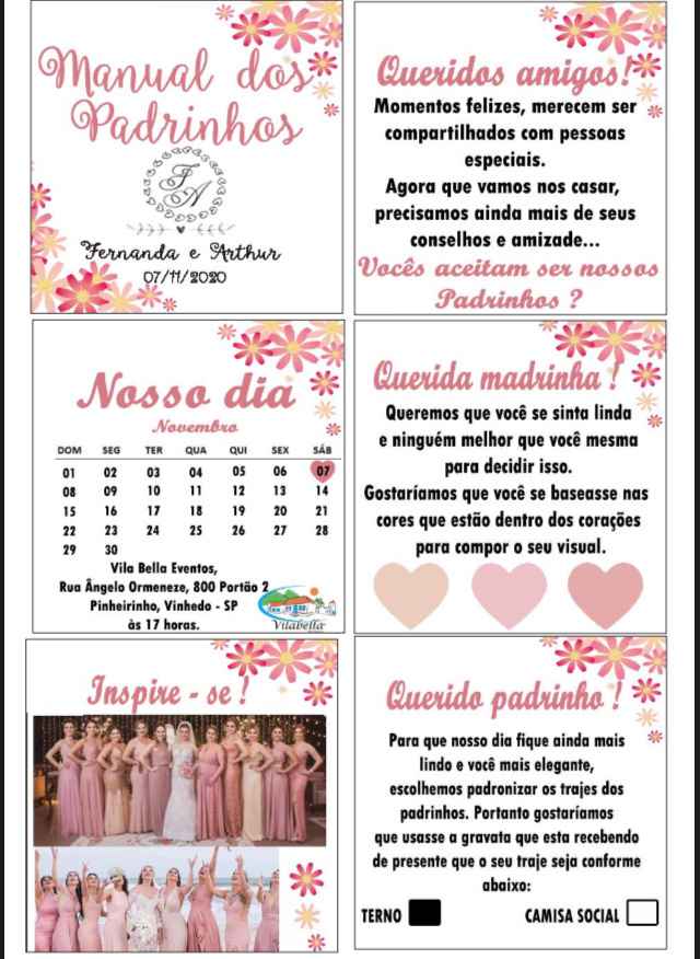 Manual de madrinhas/demoiselles/padrinhos - 1