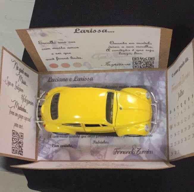 Mini Fusquinha Amarelo