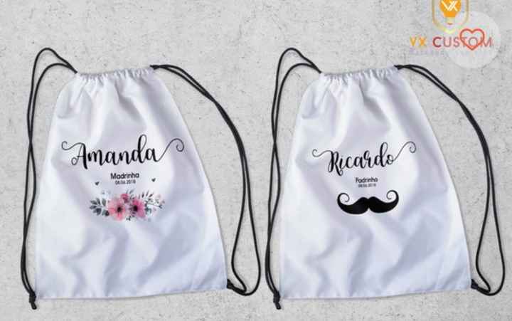 emabalagem para Lembrança de padrinhos - 1