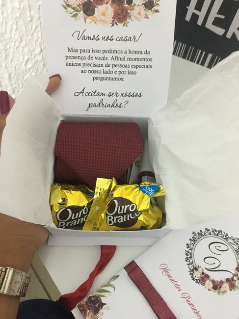 Caixa dos padrinhos entregue - 2