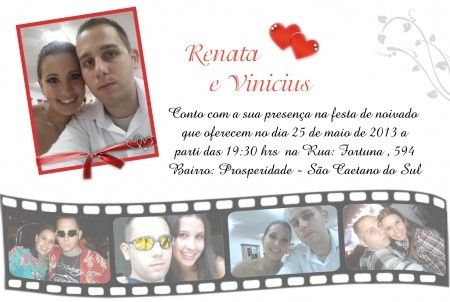 convite do meu noivado