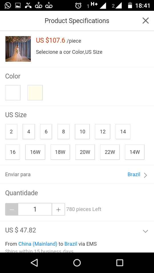 Noivinhas que comprou vestido no aliexpress - 1