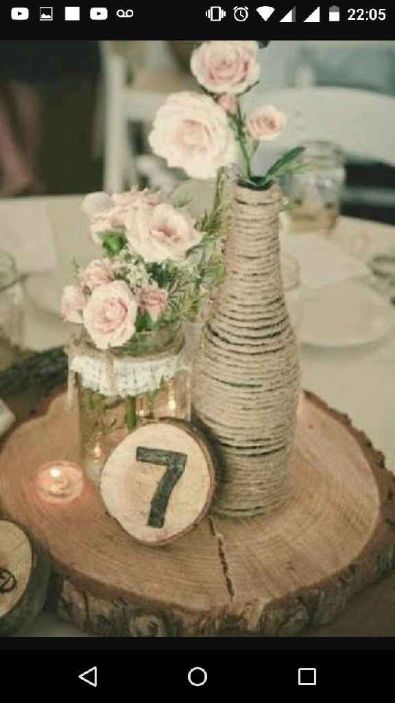 Centros de mesas rústicos ❤ - 10
