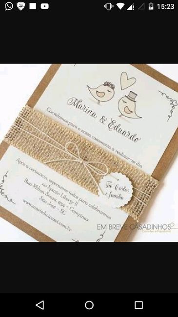 O convite do casamento - 1