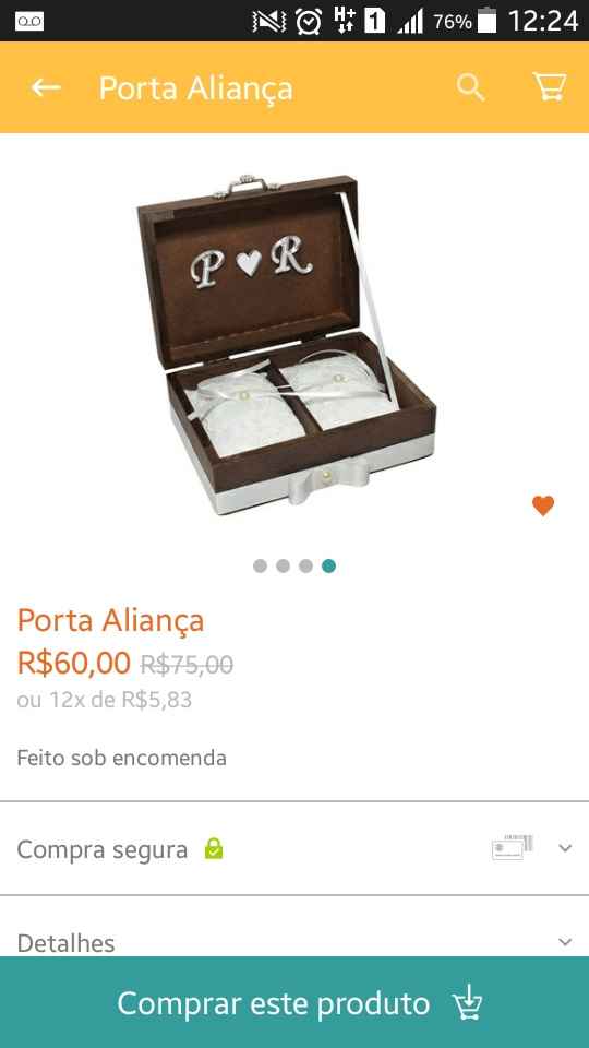 Inspirações de porta aliança!! - 1