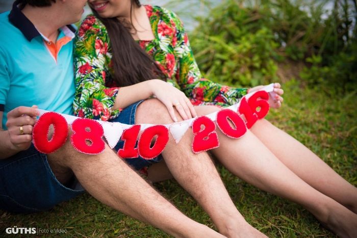 Pré wedding Mari e Gui - este varal foi diy