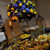 Decoração azul e amarelo - 1