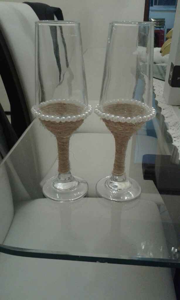 Taças dos noivos dyu  rustica  .#venver - 1