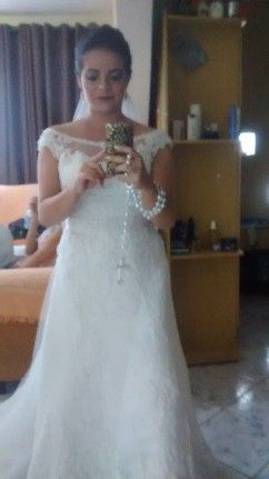primeira foto como noiva
