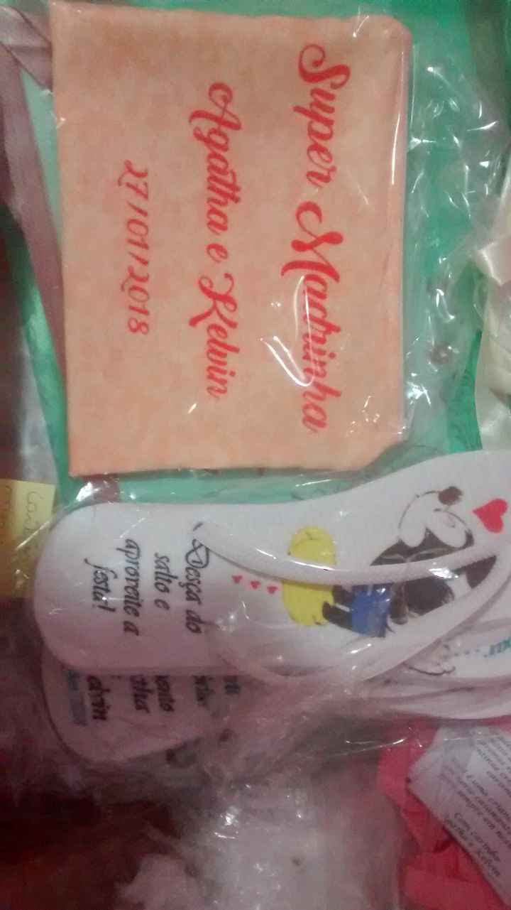 Chinelo + bolsinha / necessiere madrinhas