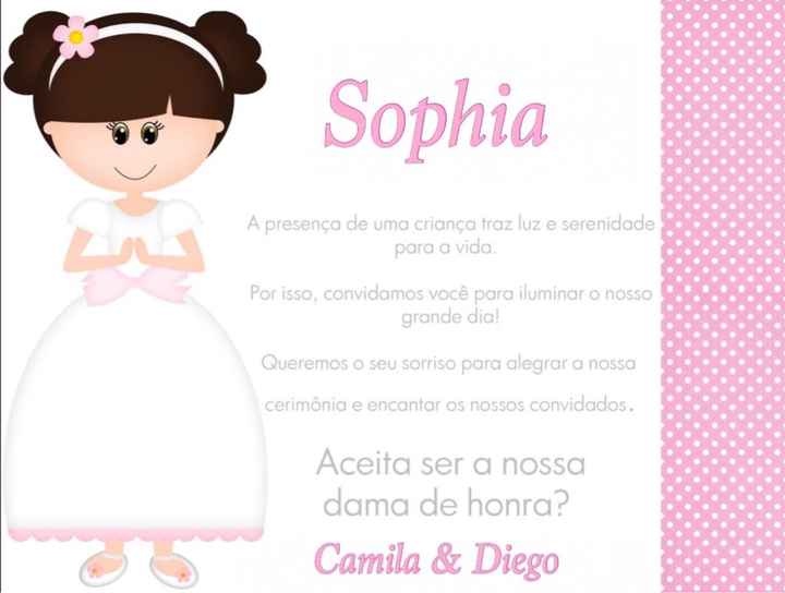 Convite pajem e daminha - 1