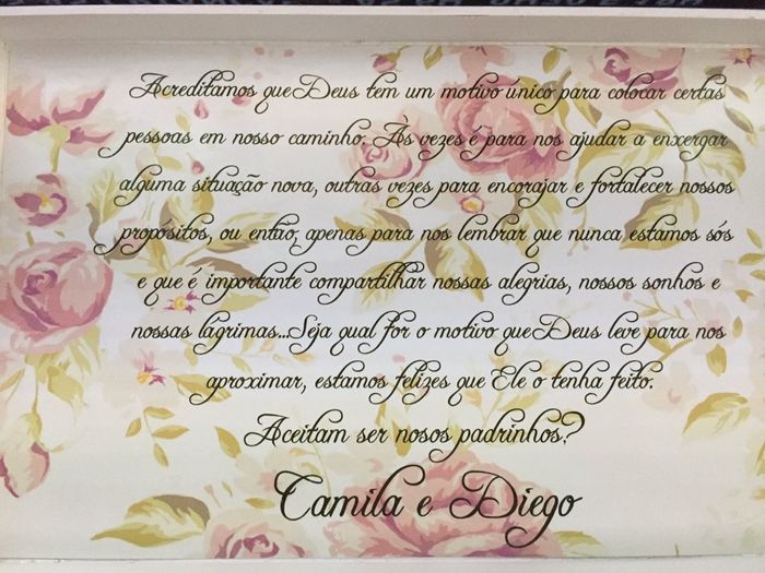 Papelaria / manuais convite dos padrinhos - 2