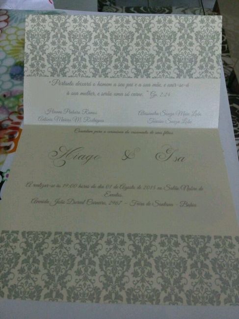 Meu convite feito por mim *-* - 2