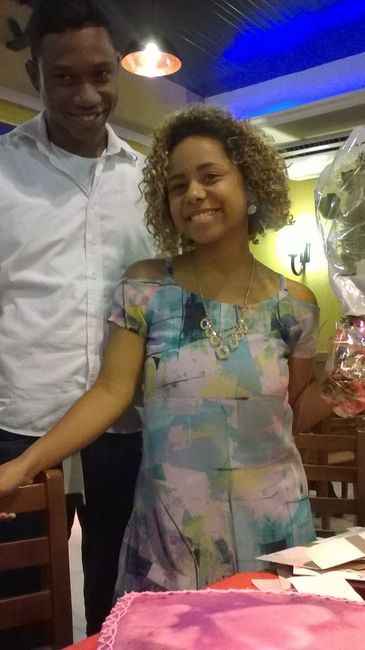1 mês de namoro/ meu aniversario