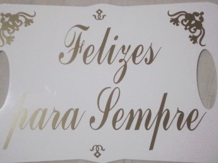Plaquinha Lá vem a noiva! - 2