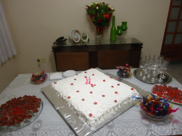 Meu noivado e aniversário tudo perfeito.