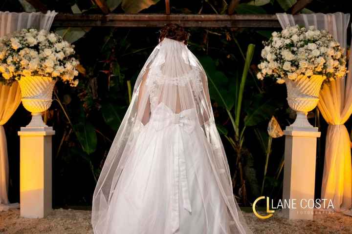 Detalhes do vestido