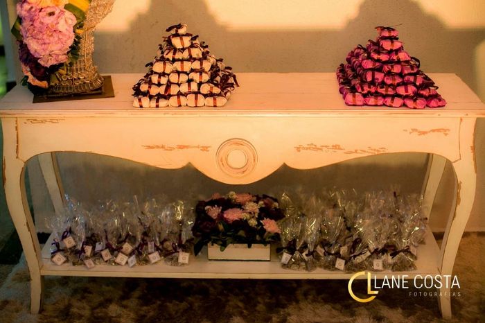 Detalhes da mesa do hall