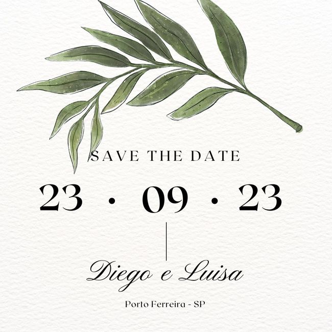 Save the date: físico ou apenas virtual? 1