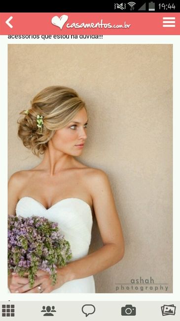 Penteado para o dia do casamento. - 1