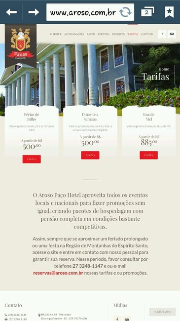 Indicação de lua de mel econômica no es - 1