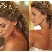 penteado semi preso.