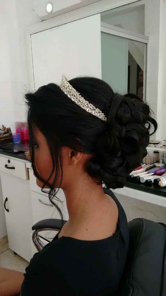 Teste de penteado e maquiagem - 4