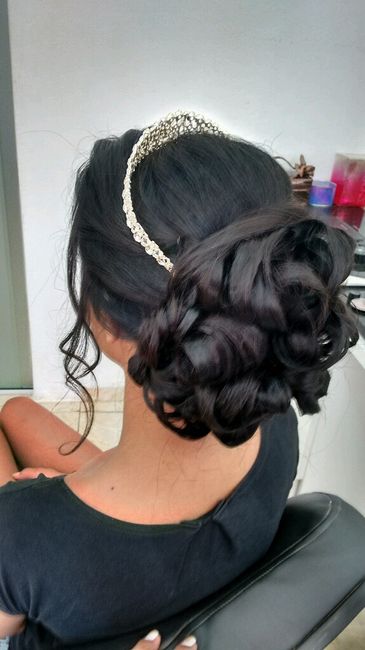 Teste de penteado e maquiagem - 3