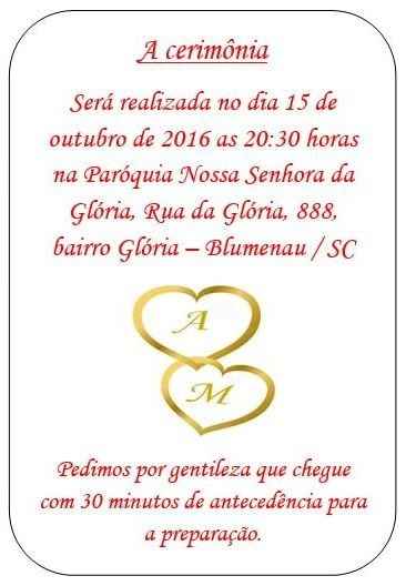 A cerimônia
