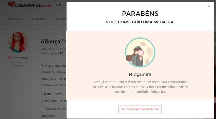 Mais uma medalha 