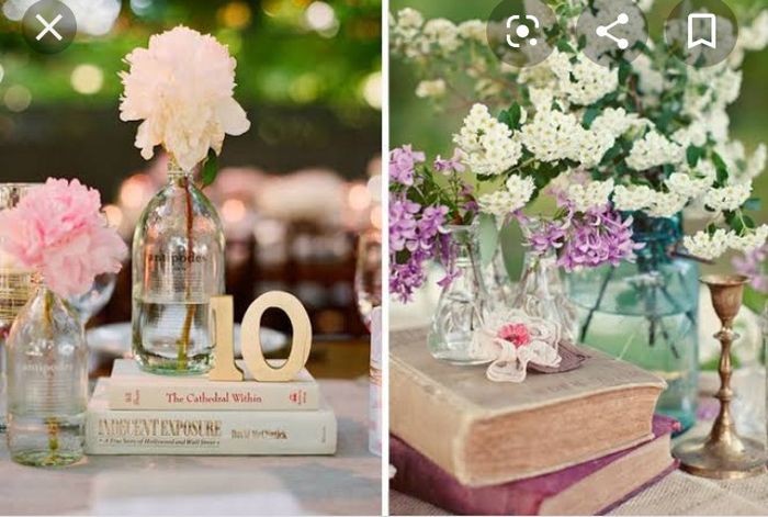 Casamento com decoração livros - 2