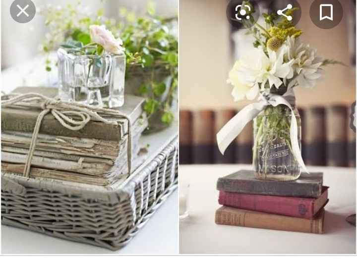 Casamento com decoração livros - 1