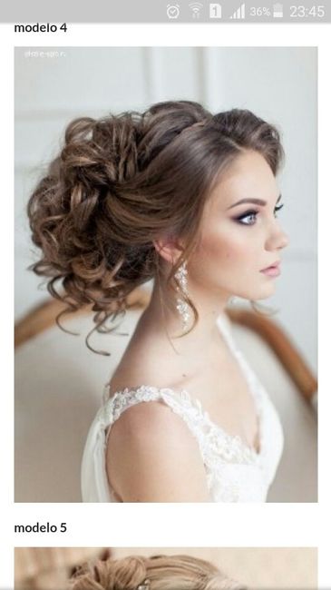 Modelo de cabelo para o dia do casamento. - 2