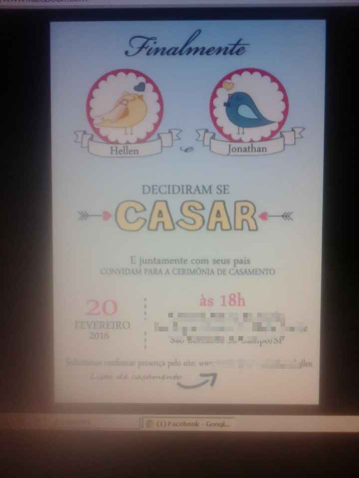 Save the date + convite - 2