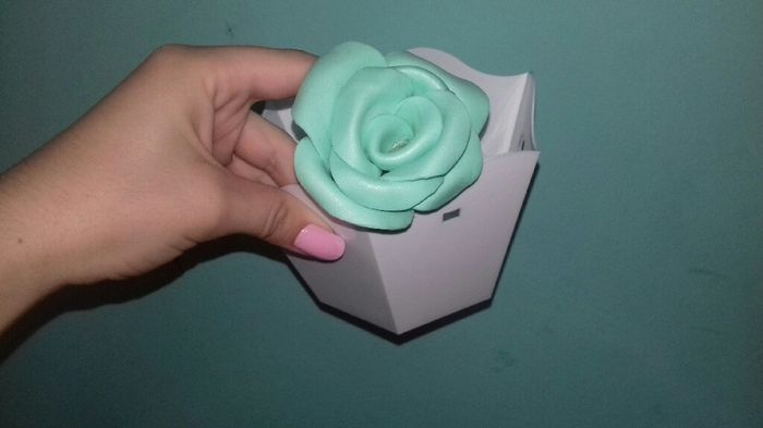 Testando flores de e.v.a para centro de mesa! - 5