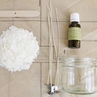 ingredientes para a vela