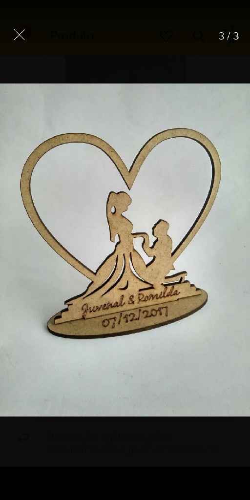 Lembrancinha de mdf de casal - 1