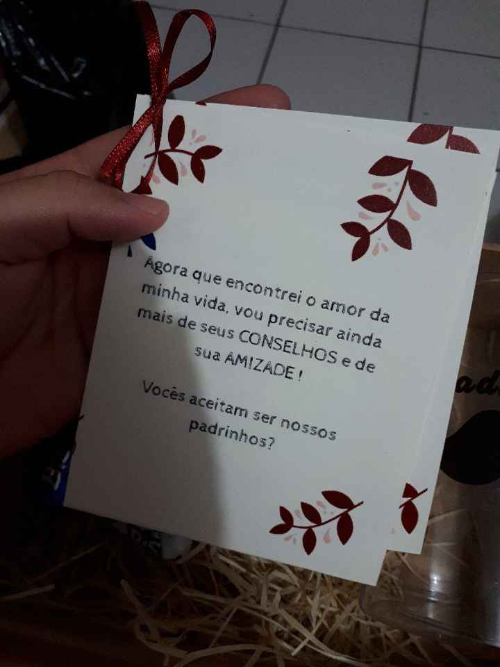 Nossas caixinhas de padrinhos ficaram prontas ❤ - 1