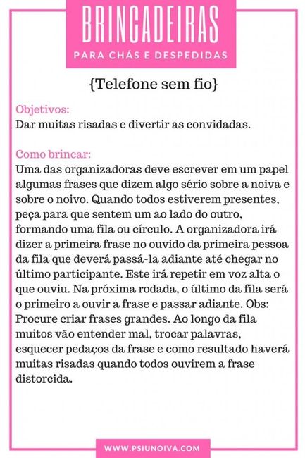 Brincadeiras para chá de lingerie ♡ 4