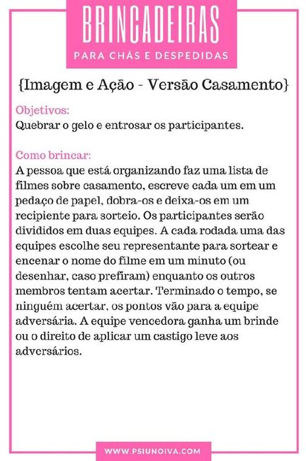 Brincadeiras para chá de lingerie ♡ 8