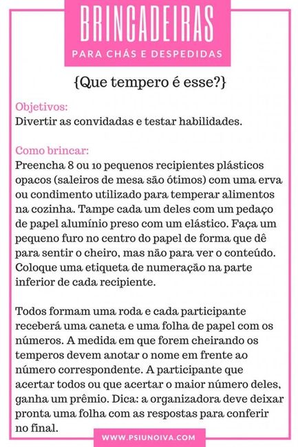 Brincadeiras para chá de lingerie ♡ 9